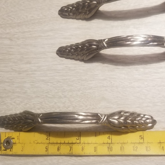 set of 10 satin nickel drawer cabinet pulls new silver - Picture 6 of 7